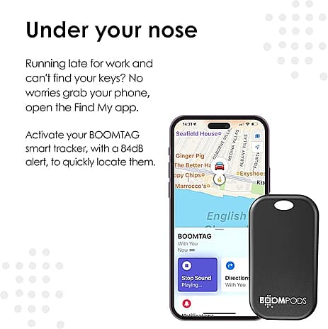 Smart Tag (Work with Apple Find My) Black