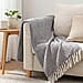 Hush Heaven 100% Soft Cotton Chevron Weaved Throw Blanket (200x150cm) - Taupe