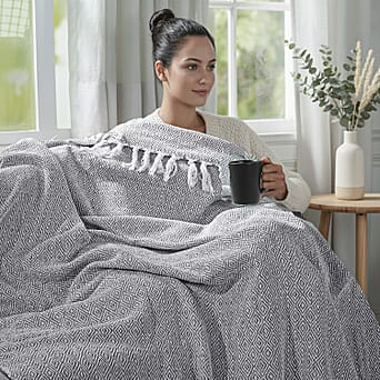 https://tjcuk.sirv.com/Products/81/2/8129587/Hush-Haven-Cotton-Chevron-Throw-Blanket-Size-150x1-cm-Grey-Grey_8129587_1.jpg?w=342&h=342