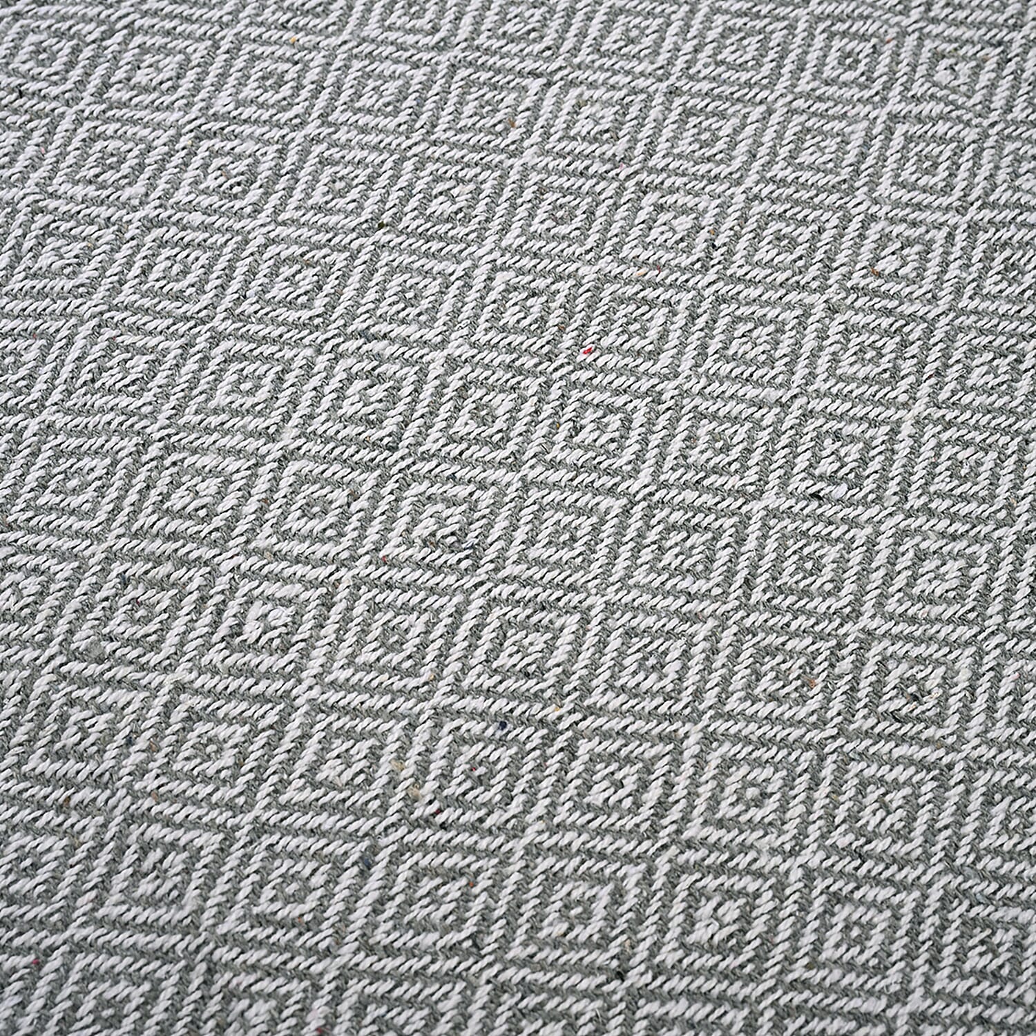 Hush Heaven 100% Soft Cotton Diamond Weaved Throw Blanket (200x150cm) - Grey