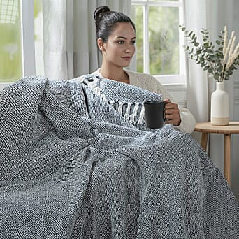https://tjcuk.sirv.com/Products/81/2/8129591/Hush-Haven-Cotton-Chevron-Throw-Blanket-Size-150x1-cm-Navy-Grey_8129591_1.jpg?w=342&h=342
