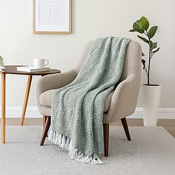 https://tjcuk.sirv.com/Products/81/2/8129615/Homesmart-Cotton-Chevron-Throw-Blanket-Size-150x1-cm-Sage-Green-Grey_8129615.jpg?w=342&h=342