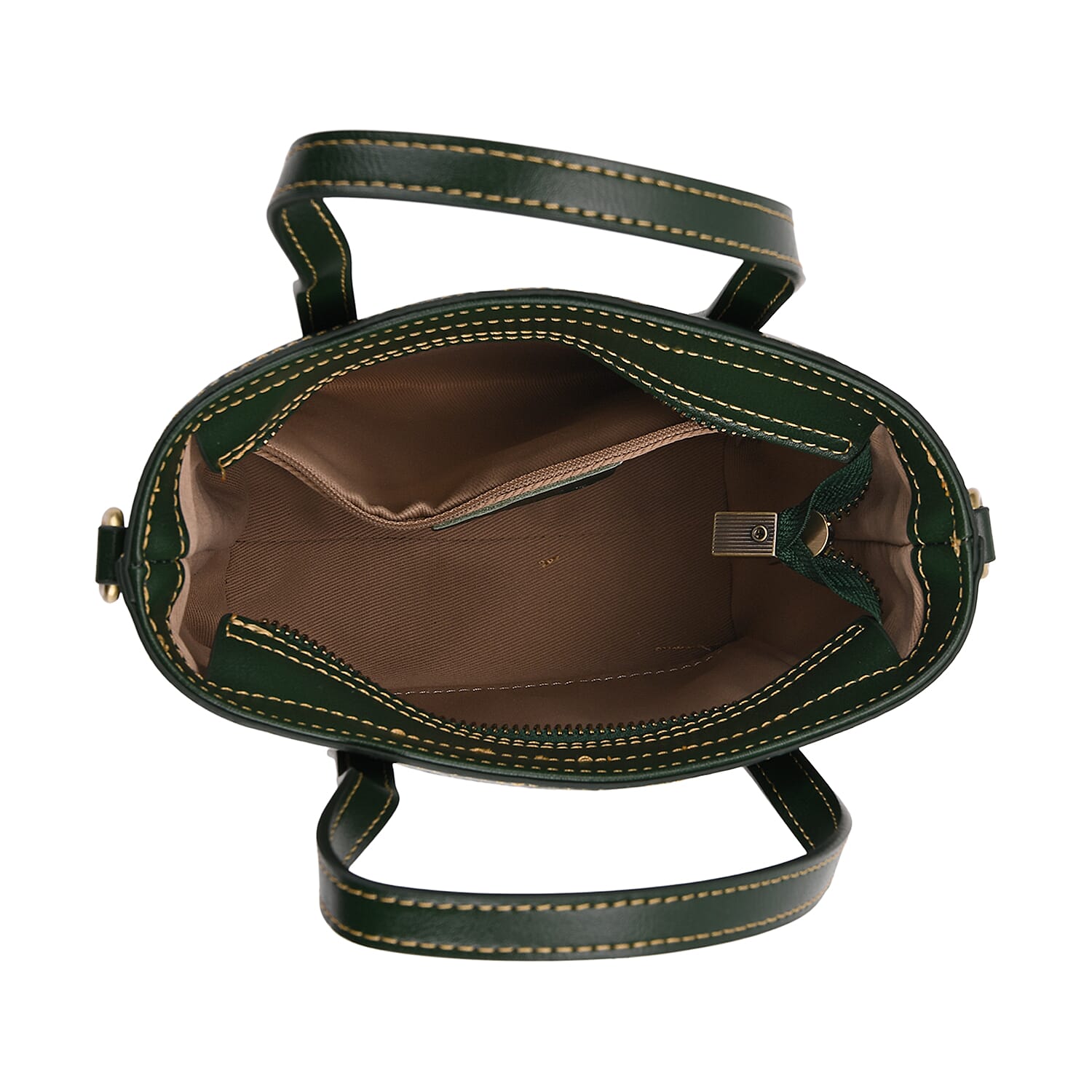 Crocodile Embossed Genuine Leather Crossbody Bag With Adjustable Shoulder Strap - Green