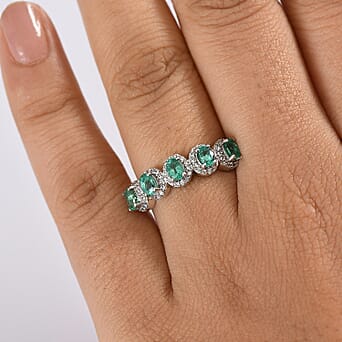 https://tjcuk.sirv.com/Products/81/3/8130179/Emerald-White-Zircon-Main-Stone-With-Side-Stone-Ring-in-Rhodium-Overla_8130179_2.jpg?w=342&h=342