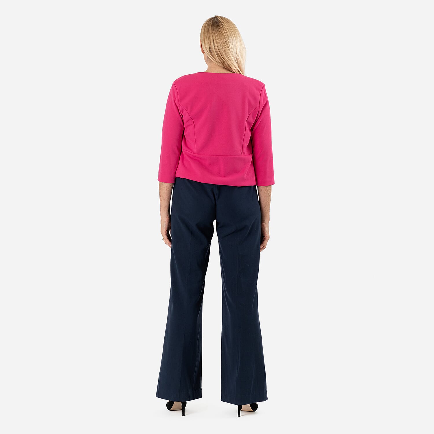 Anonymous Crepe Bolero (Size 12) - Royal Blue