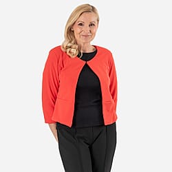 Anonymous Crepe Bolero (Size 12) - Royal Blue