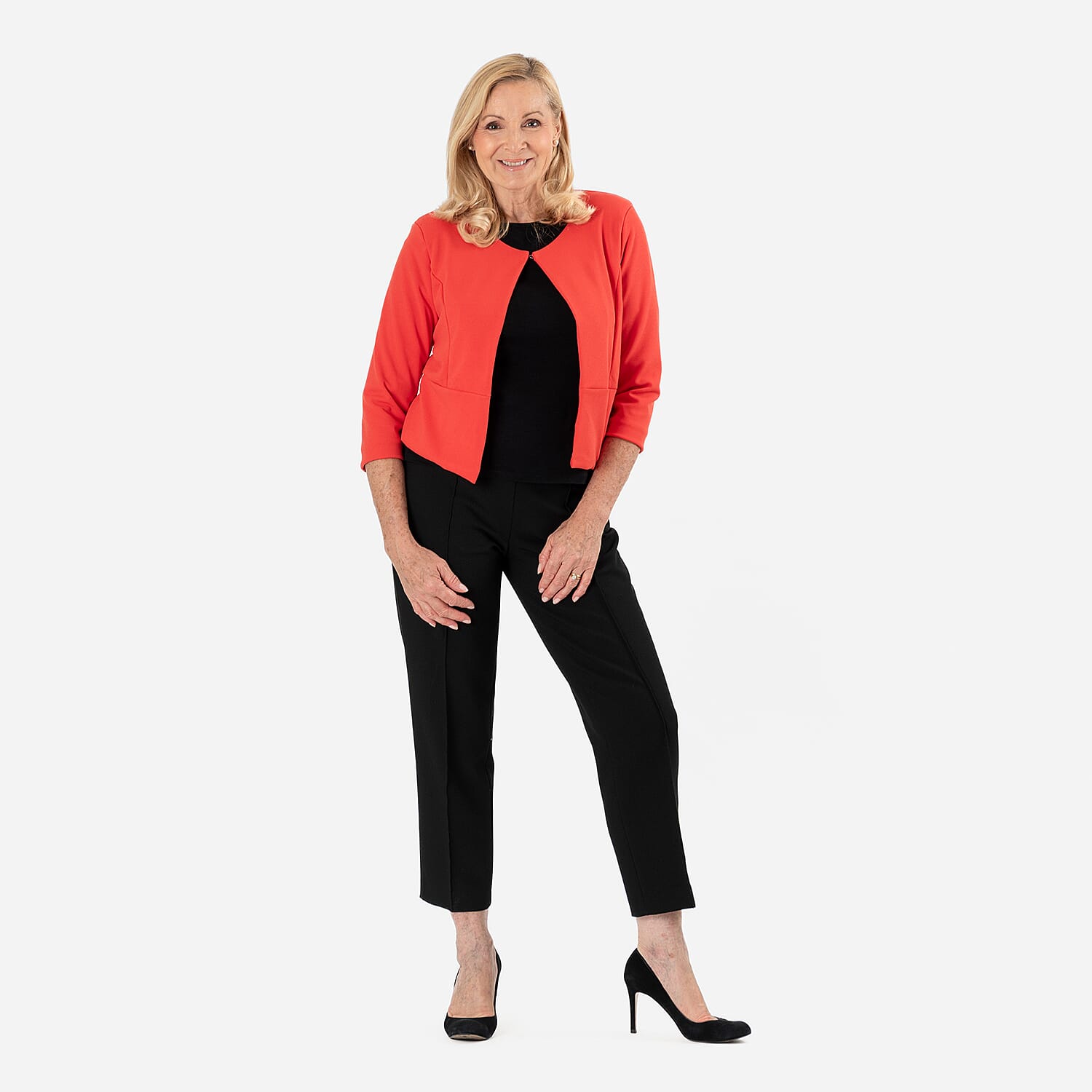 Anonymous Crepe Bolero (Size 12) - Royal Blue