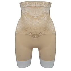 Laser Cut Leg Boxer with Pare Lace Covered