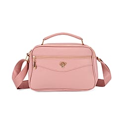 Boxy Shape Crossbody Bag with Top Handle - Teal