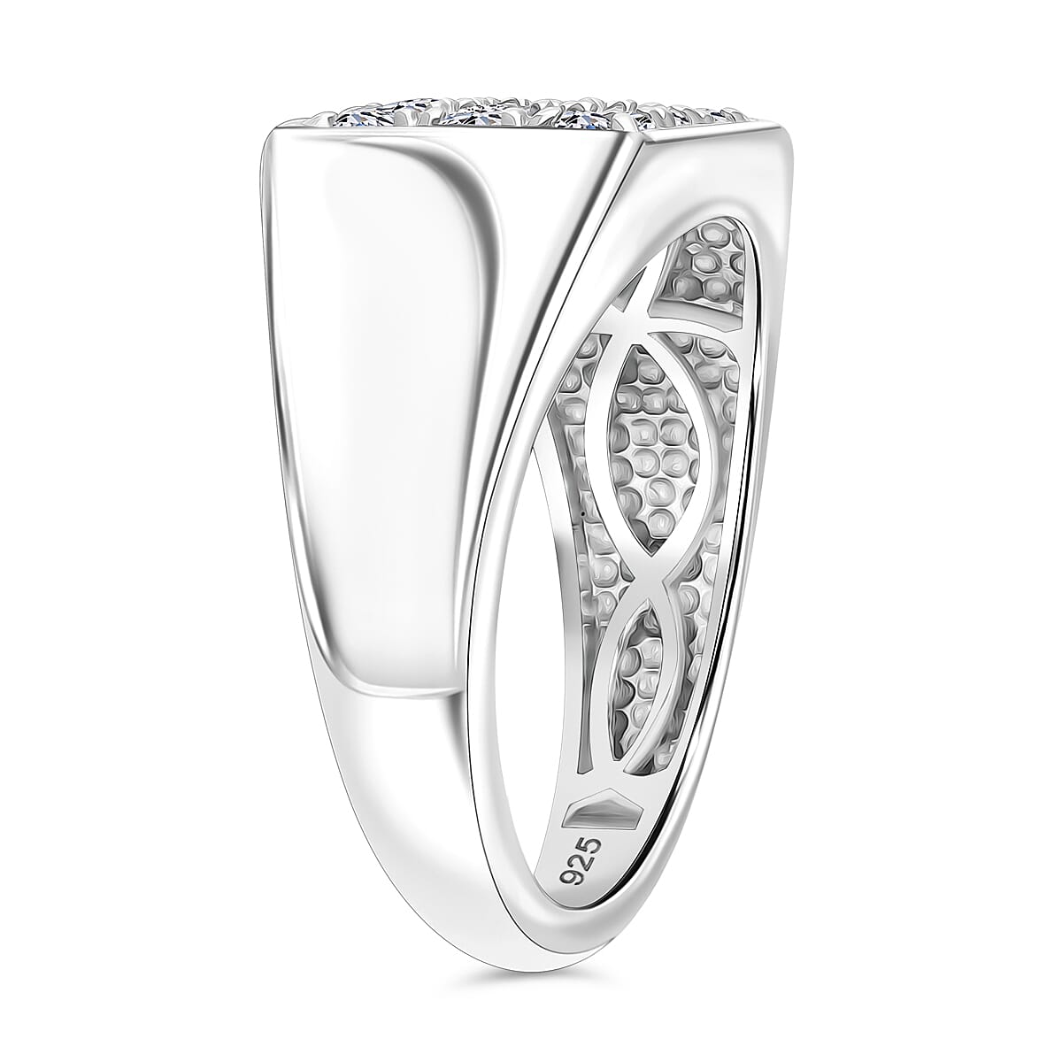 Luxuriant Diamond Lab Grown Diamond Ring in Sterling Silver