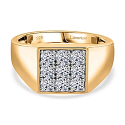 Luxuriant Diamond Lab Grown Diamond Ring in Sterling Silver