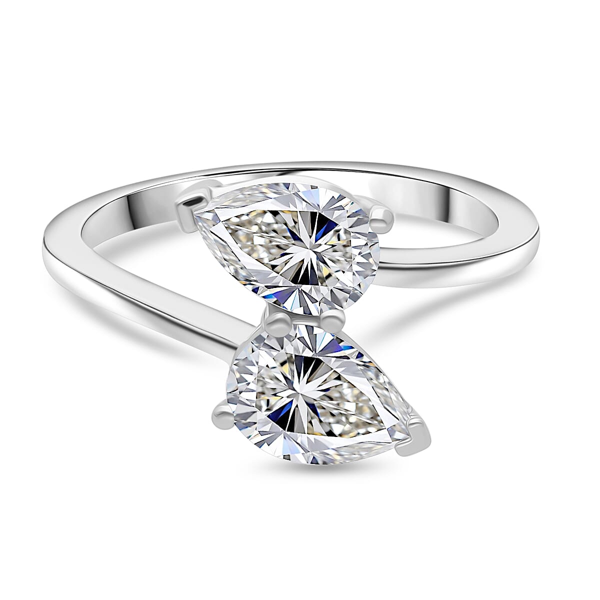 THE TOI ET MOI Luxuriant 950 Platinum IGI Certified (VS-E/F) Lab Grown Diamond Ring