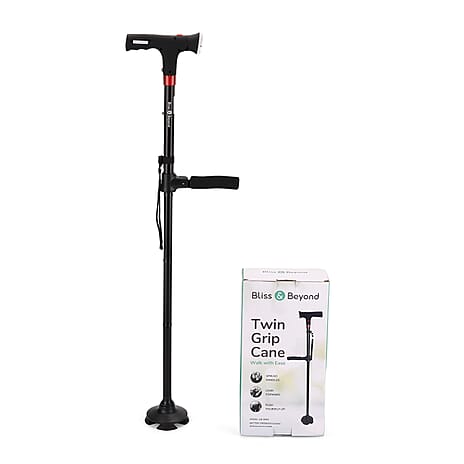 Bliss & Beyond Walking Stick (Size - One Size) - Black & Black