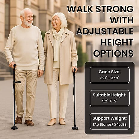 Bliss & Beyond Walking Stick (Size - One Size) - Black & Black