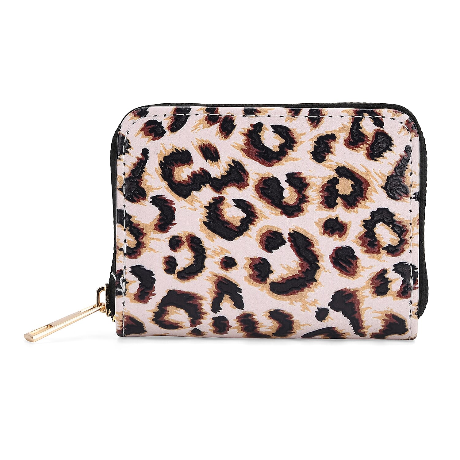 Set of 2- Leopard Print Zip-Around Wallet & Clutch Set of 2- Leopard Print Zip-Around Wallet & Clutch