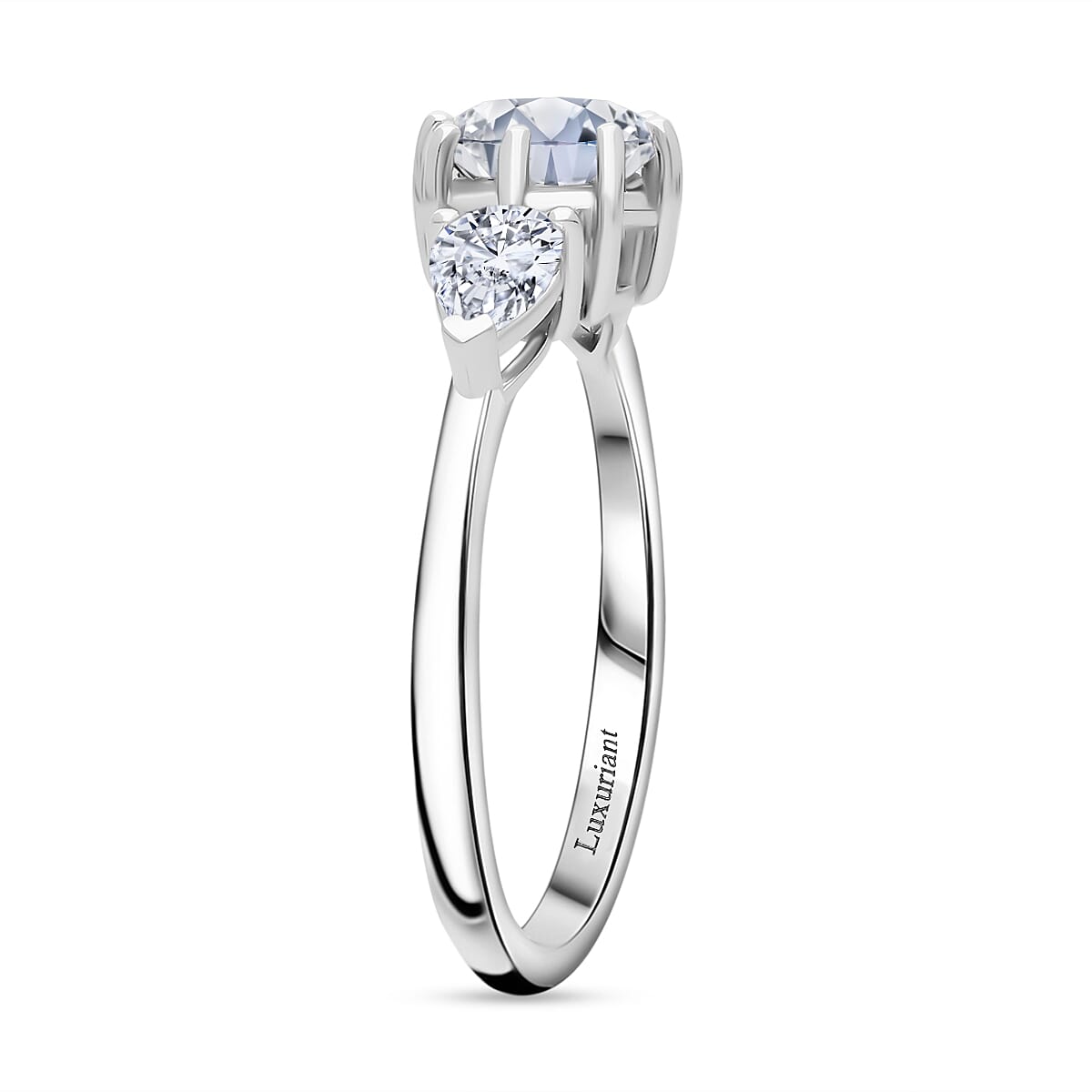 Luxuriant 9K White Gold Lab Grown Diamond (VS-EF) SGL Certified Ring 1.50 Ct.