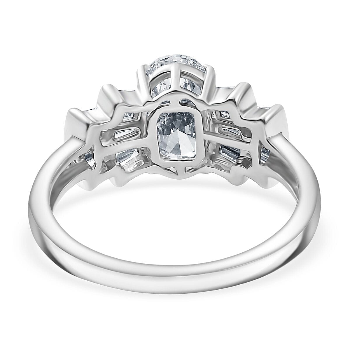 First Time Ever - Luxuriant Diamond 950 Platinum IGI Certified VS-EF Lab Grown Diamond Ballerina Ring 1.90 Ct, Platinum Wt.5.38 Gms. First Time Ever - Luxuriant Diamond 950 Platinum IGI Certified VS-EF Lab Grown Diamond Ballerina Ring 1.90 Ct, Platinum Wt.5.38 Gms.