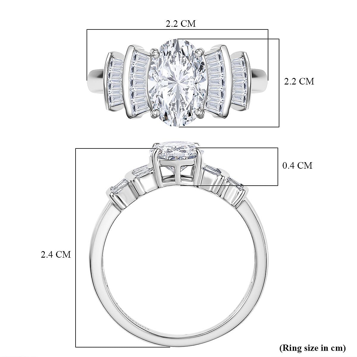 First Time Ever - Luxuriant Diamond 950 Platinum IGI Certified VS-EF Lab Grown Diamond Ballerina Ring 1.90 Ct, Platinum Wt.5.38 Gms. First Time Ever - Luxuriant Diamond 950 Platinum IGI Certified VS-EF Lab Grown Diamond Ballerina Ring 1.90 Ct, Platinum Wt.5.38 Gms.