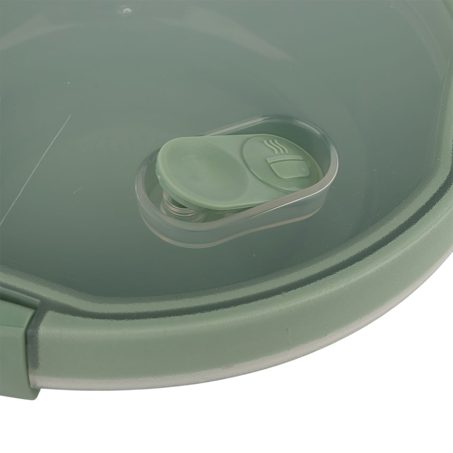 Curver Smart 1.0L Round Lunch Kit with Cutlery - Green