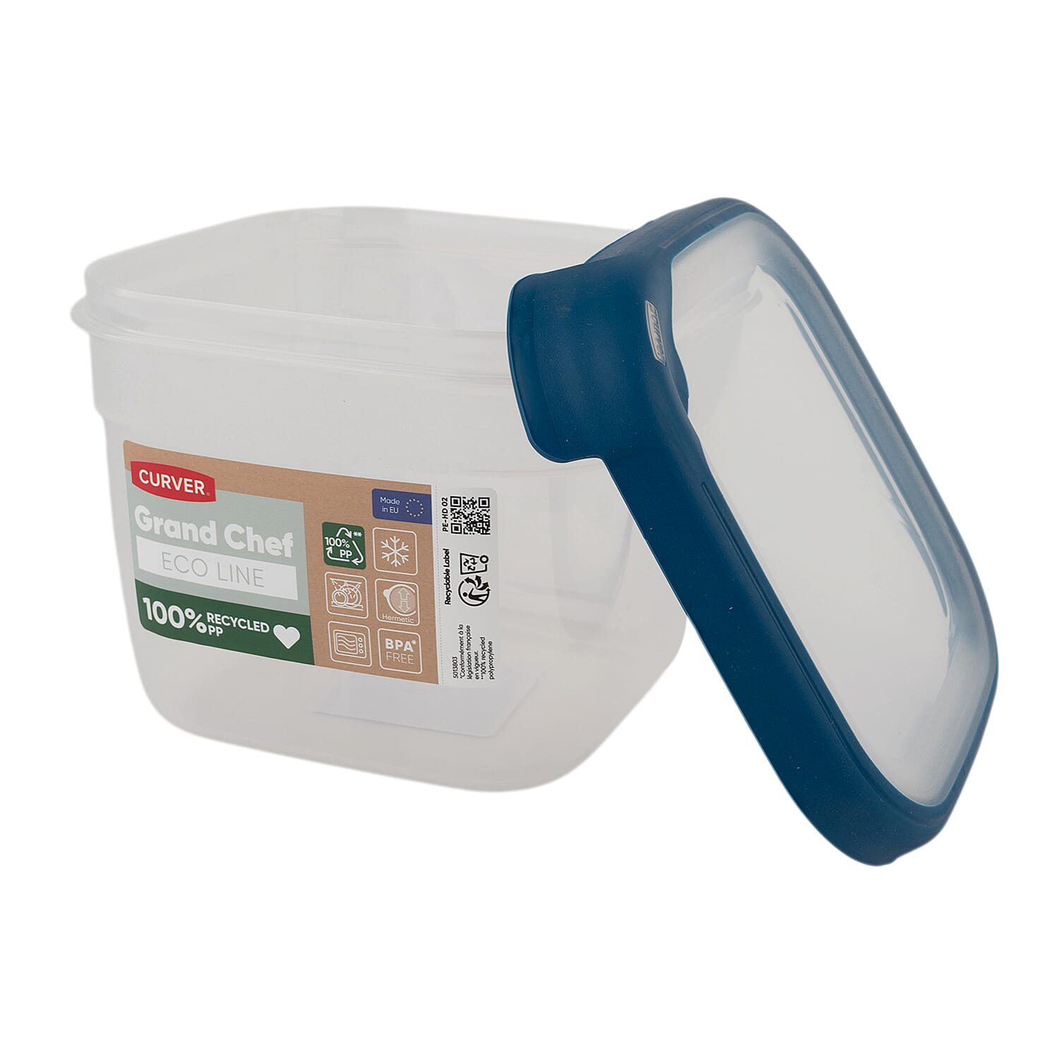 Curver Grand Chef 1.5L Square Food Container (One Size) - Clear