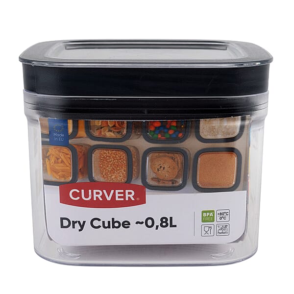 Curver Dry Cube 0.8L Storage Container (One Size) - Clear - 8132492 - TJC