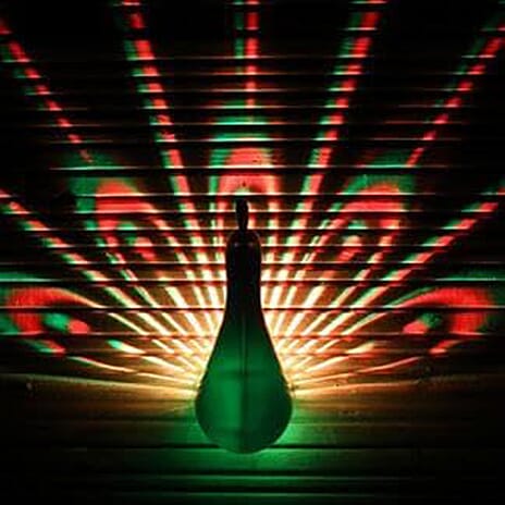 NOMA Eye-Catching Percy Peacock Wall Light - Multi Hues