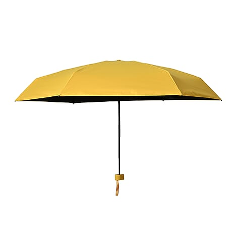 UV Protect Umbrella with Storage Bag - Yellow