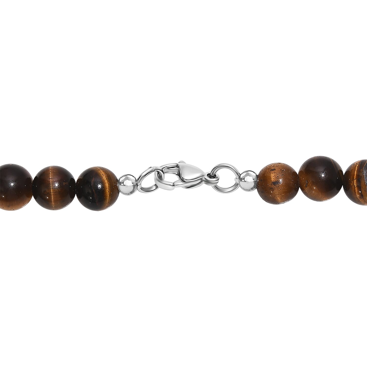 Tigers Eye Necklace (Size - 20) with Lobster Clasp 230.00 Ct. Tigers Eye Necklace (Size - 20) with Lobster Clasp 230.00 Ct.