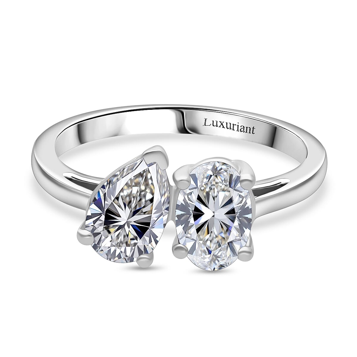 THE TOI ET MOI Luxuriant 950 Platinum IGI Certified (VS-E/F) Lab Grown Diamond Ring