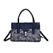 Ocean Pattern Crossbody Bag with Detachable Shoulder Strap - Navy