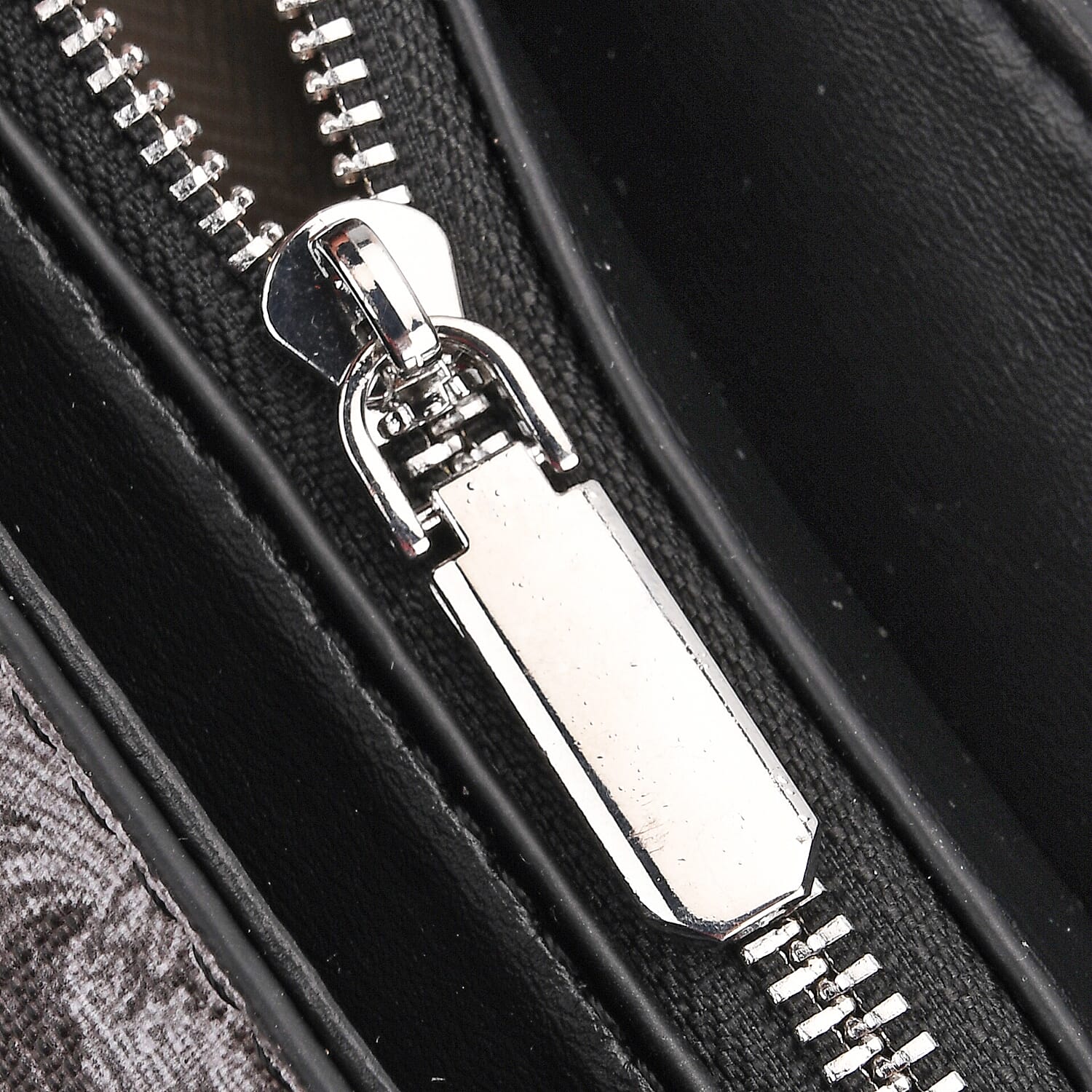 Ocean Pattern Crossbody Bag with Detachable Shoulder Strap - Black