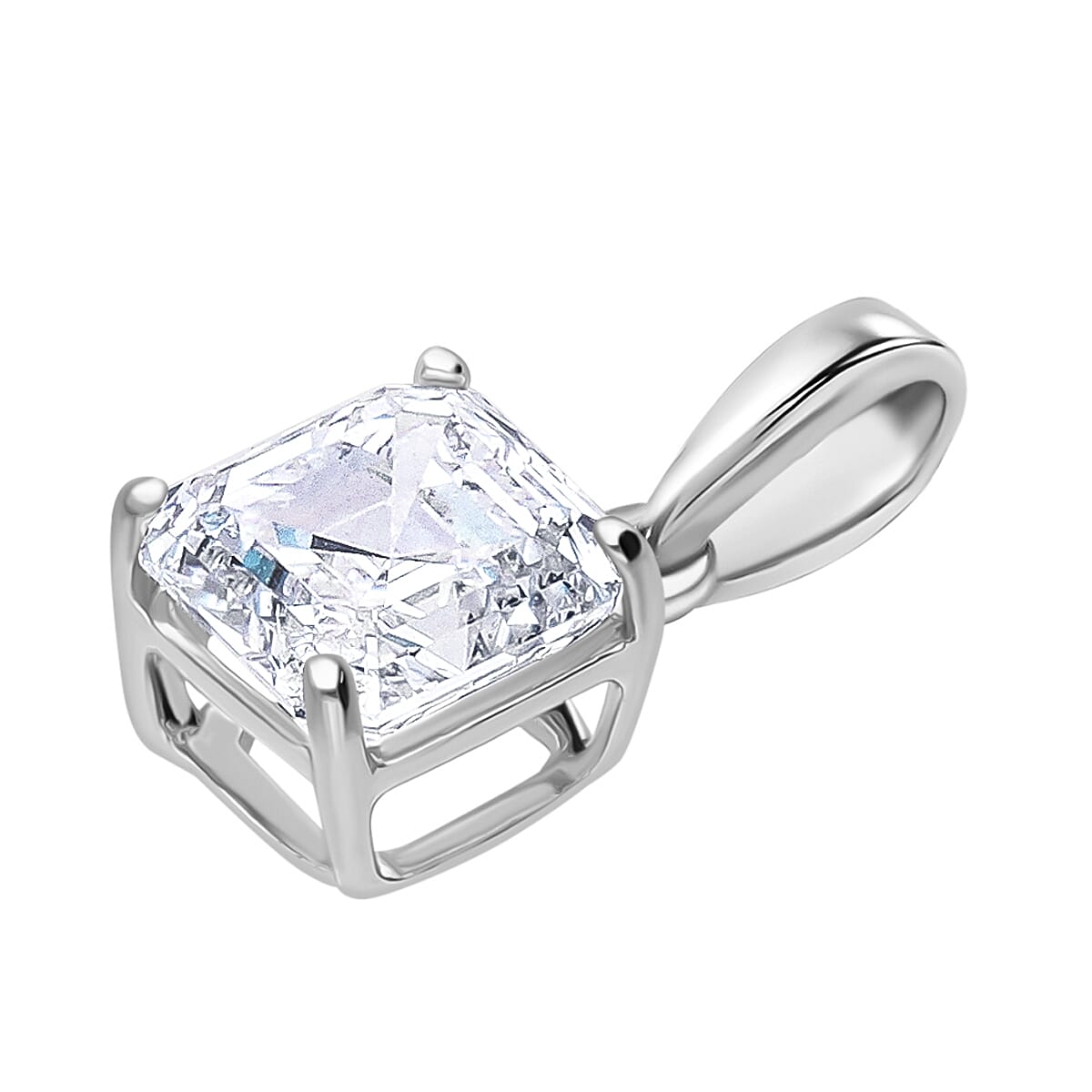 Luxuriant Diamond 950 Platinum SGL Certified VS-EF Lab Grown Diamond Pendant 1.00 Ct.