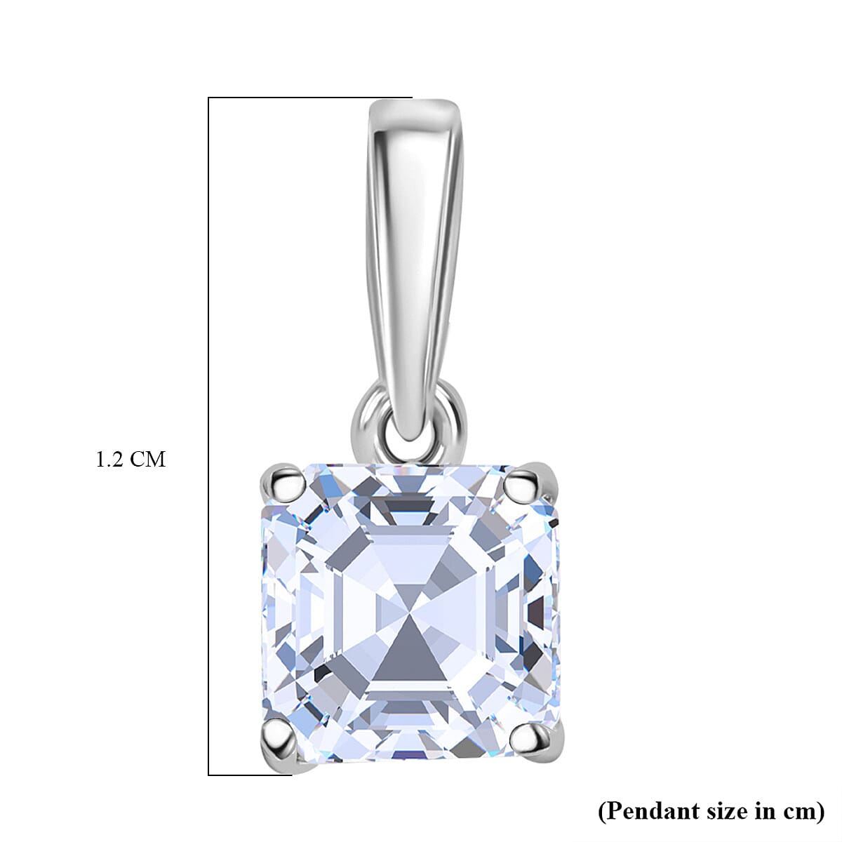 Luxuriant Diamond 950 Platinum SGL Certified VS-EF Lab Grown Diamond Pendant 1.00 Ct.