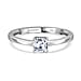 Luxuriant Diamond Lab Grown Diamond Solitaire Ring in Sterling Silver