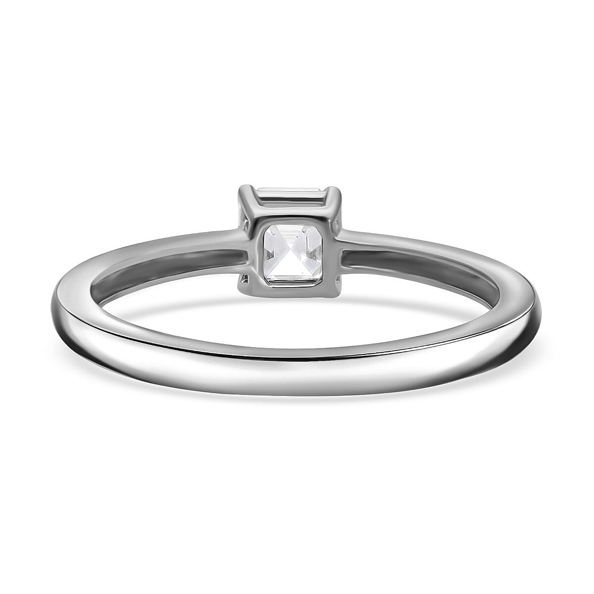 Luxuriant Diamond Lab Grown Diamond Solitaire Ring in Sterling Silver