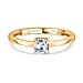 Lab Grown Diamond Ring in Sterling Silver