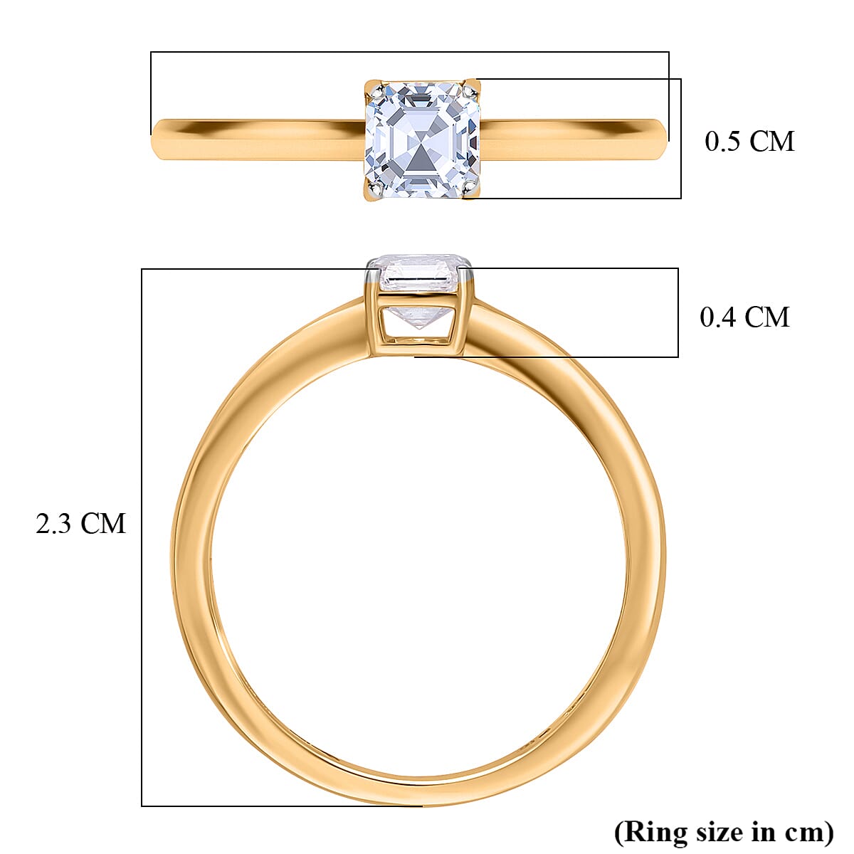 Luxuriant Diamond Lab Grown Diamond Solitaire Ring in Sterling Silver