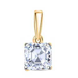 LUXURIANT 14K Yellow Gold SGL Certified (VS/E-F) Pear Cut Lab Grown Diamond Solitaire Pendant 1 Ct.
