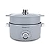 THE ONE POT - Electric Cooking Pot with Steamer - 1000W Non-Stick Multi-Cooker (3.2L) - Light Grey