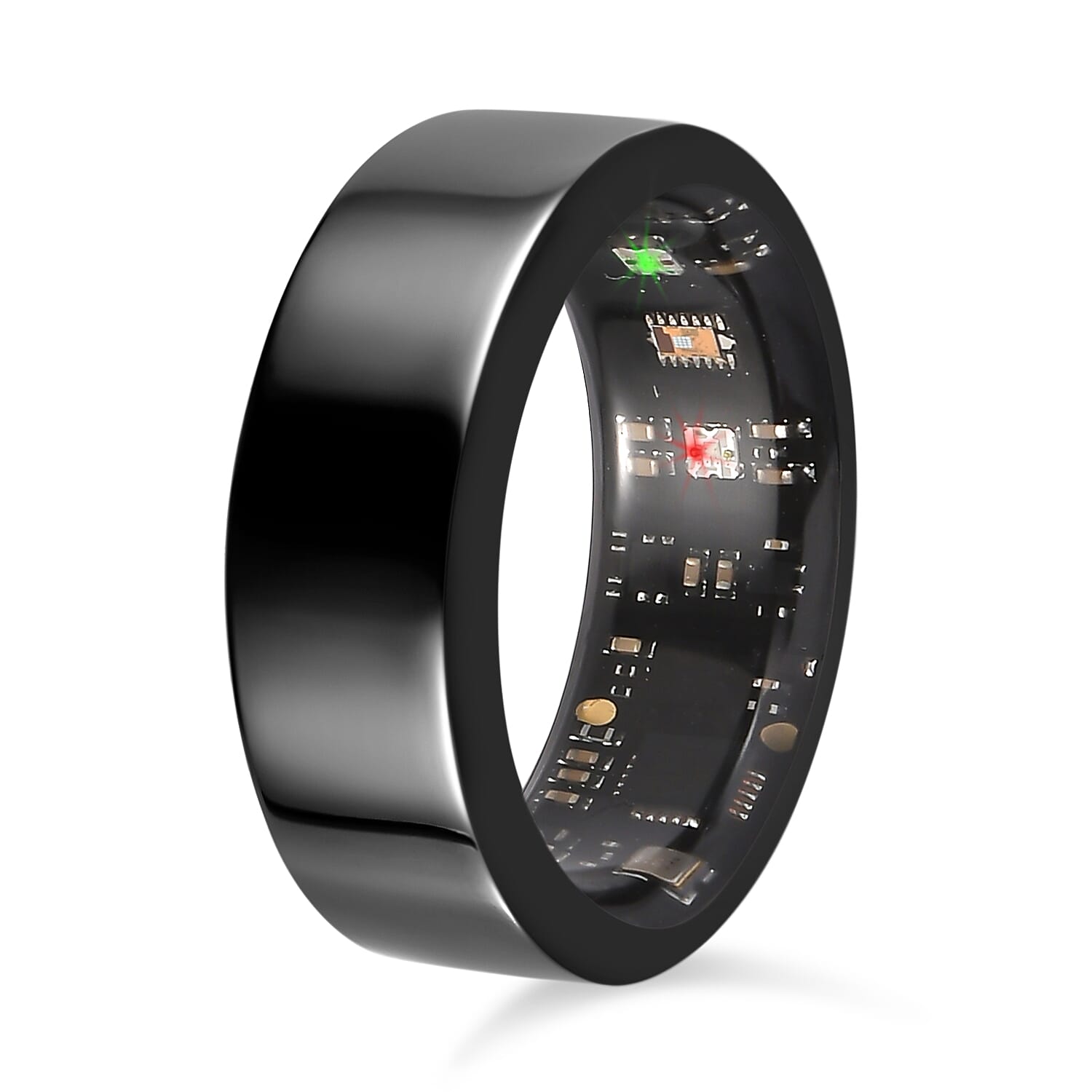 Event Market Place - Soul Smart V1 Black Smart Band Ring - Heart Rate, SpO2, Sleep - Fitness Tracker, IP68 Waterproof, Bluetooth 5.1, Magnetic Charging