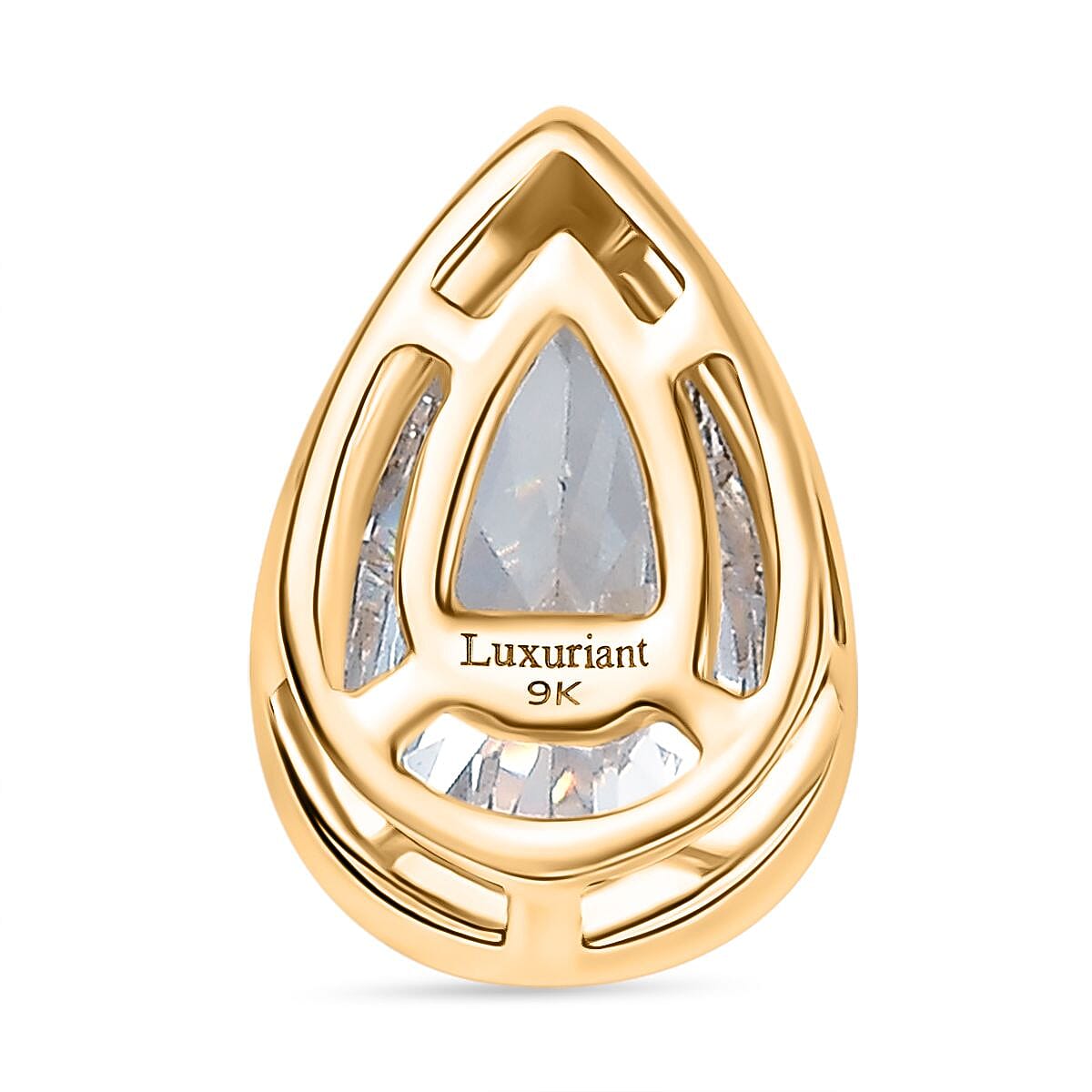 Luxuriant Diamond 9K Yellow Gold IGI Certified (VS-EF) Pear Cut Lab Grown Diamond Solitaire Pendant 1.01 Ct. Luxuriant Diamond 9K Yellow Gold IGI Certified (VS-EF) Pear Cut Lab Grown Diamond Solitaire Pendant 1.01 Ct.