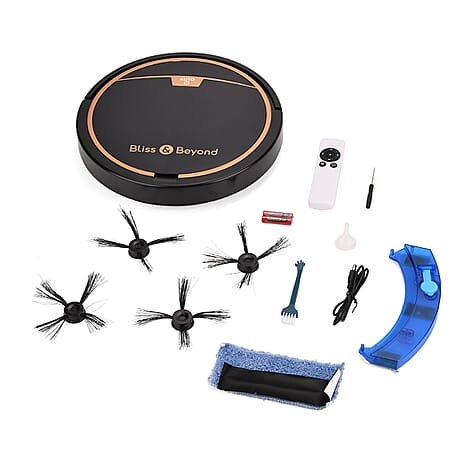 Bliss - Beyond Smart Robot Vacuum Cleaner with Mop - Gyro Navigation - App - Remote Control - Black