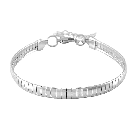 Bracelet (Size - 8-1 Ext) with Lobster Clasp in Silver Tone