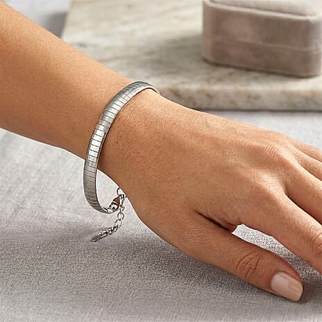 TJC 20TH Birthday Deal -  Omega Bracelet With Lobster Clasp (Size - 8-1 Ext)