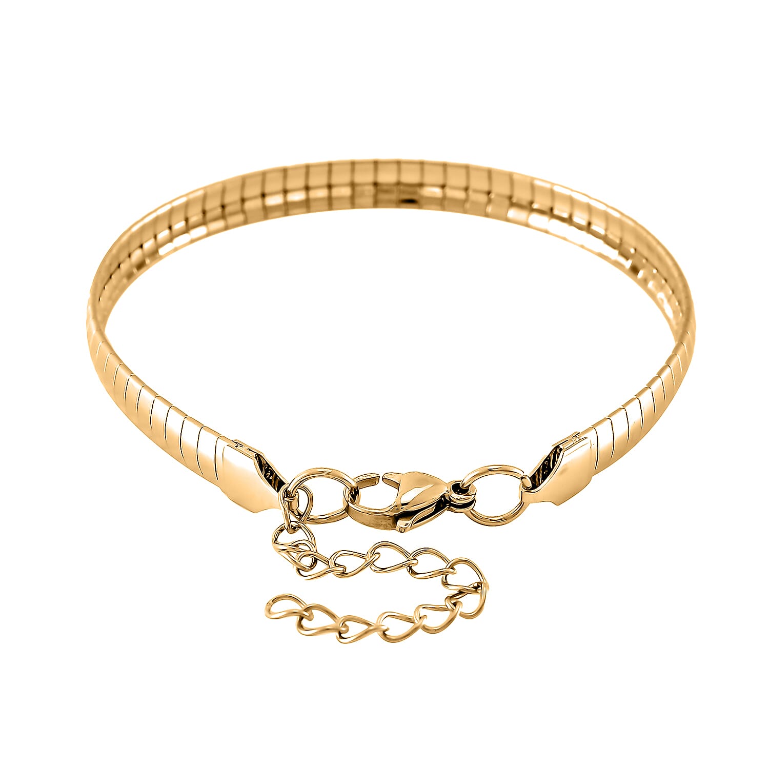 TJC 20TH Birthday Deal -  Omega Bracelet With Lobster Clasp (Size - 8-1 Ext)