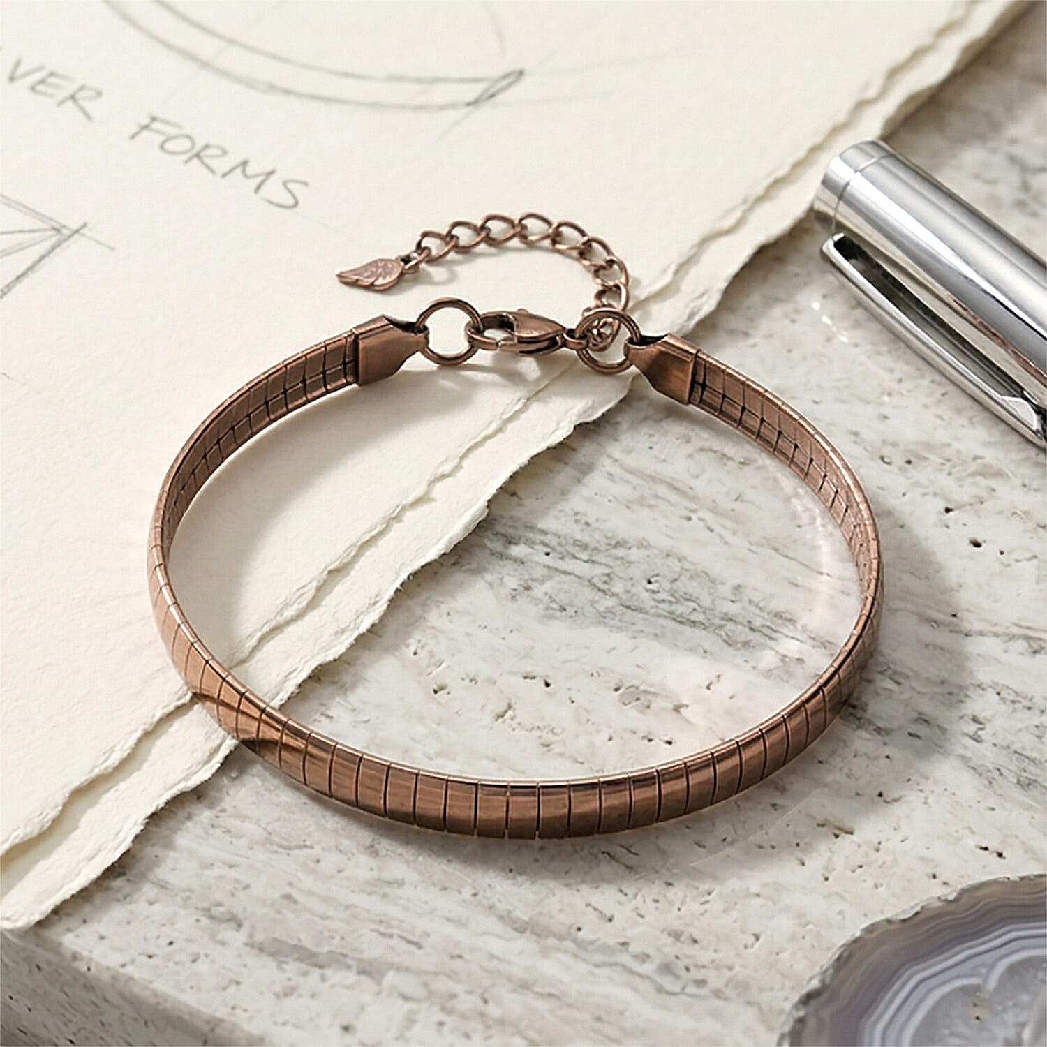 TJC 20TH Birthday Deal -  Omega Bracelet With Lobster Clasp (Size - 8-1 Ext)