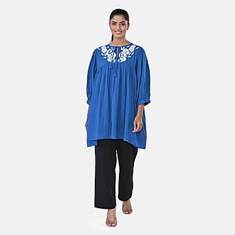 https://tjcuk.sirv.com/Products/81/3/8134028/Womens-Embroidered-Cotton-Double-Gauze-Relaxed-Fit-Tunic-Top-Size-XL-B_8134028.jpg?w=342&h=342