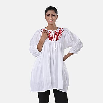 https://tjcuk.sirv.com/Products/81/3/8134031/Womens-Embroidered-Cotton-Double-Gauze-Relaxed-Fit-Tunic-Top-Size-L-Wh_8134031_1.jpg?w=342&h=342