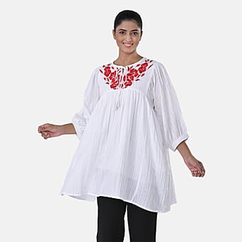 https://tjcuk.sirv.com/Products/81/3/8134031/Womens-Embroidered-Cotton-Double-Gauze-Relaxed-Fit-Tunic-Top-Size-L-Wh_8134031_3.jpg?w=342&h=342