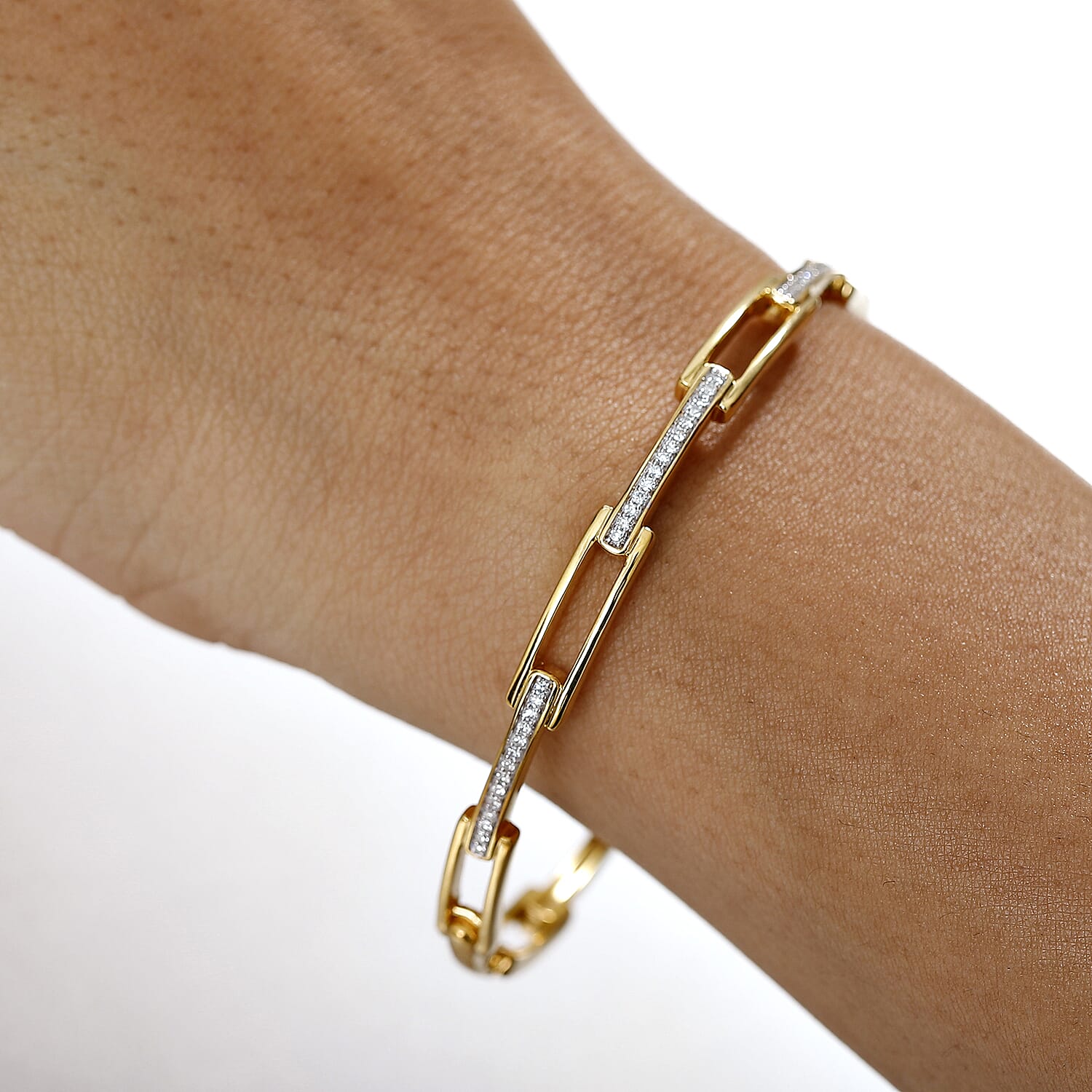 Luxuriant Diamond Lab Grown Diamond Full Bangle in Sterling Silver